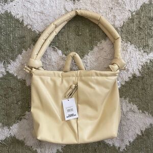 NWT: Ölend Ona Vegan Leather Bag, Butter Yellow